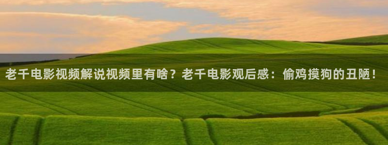 天堂影院电视剧全集在线观看：老千电影视频解说视频里有啥？老千电影观后感：偷鸡摸狗的丑陋！