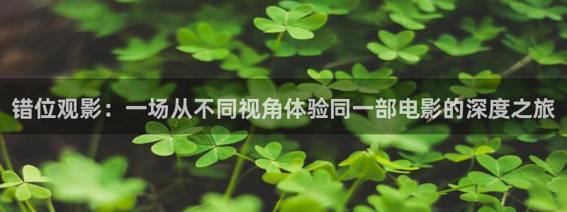 涩漫天堂下载安装包：错位观影：一场从不同视角体验同一部电影的深度之旅